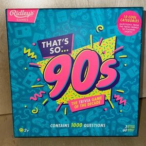 That's So 90s Trivia Game - Blue and Pink
